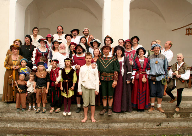 Gruppenbild im Lager